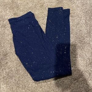 Justice Midnight Blue Sparkle/Glitter Leggings
